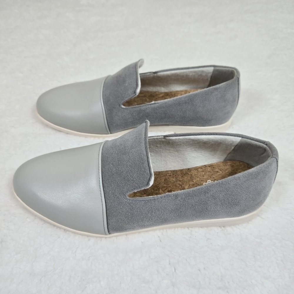 Dooeys | gray recycled vegan suede preppy house loafers shoes | Womens